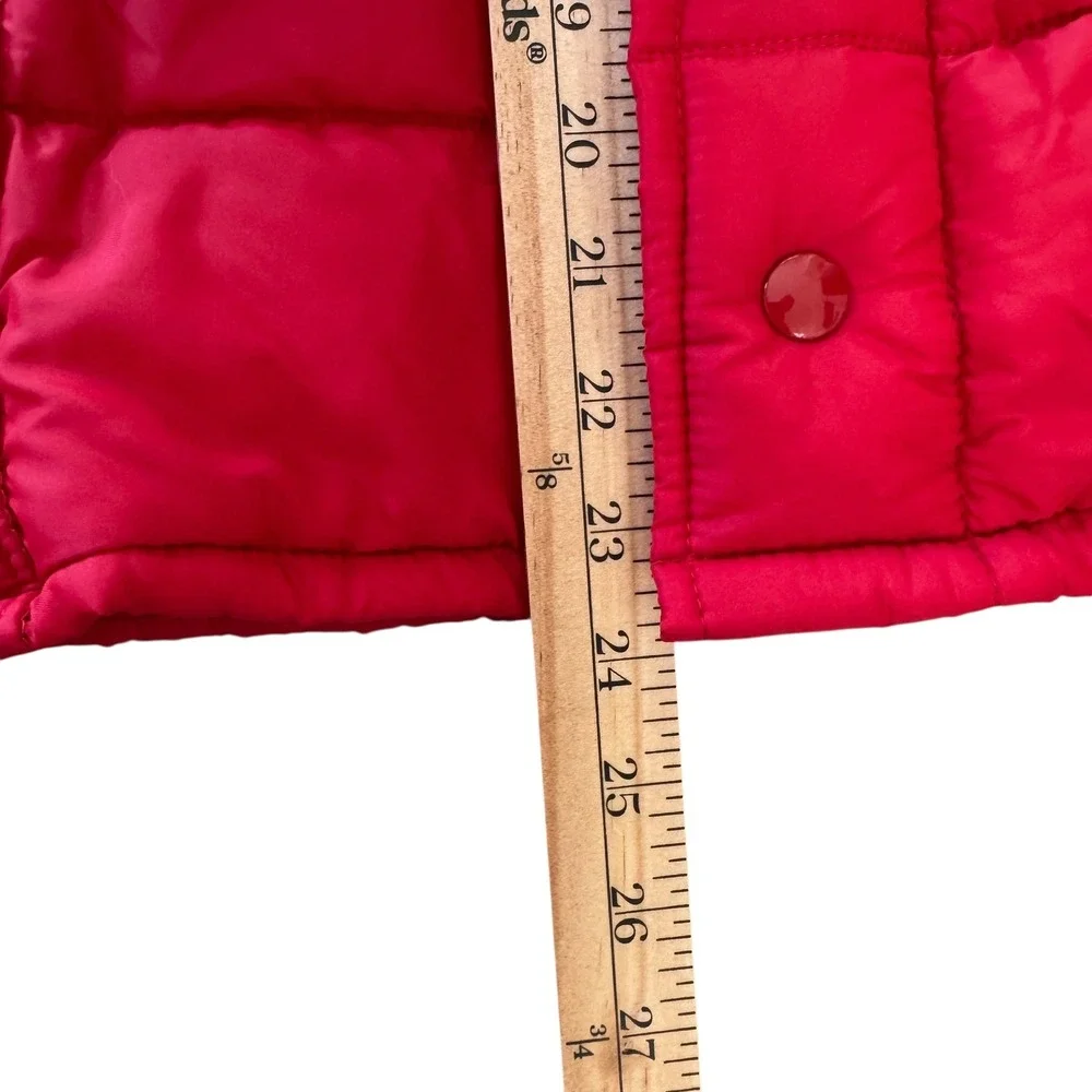 VTG Holloway Jim Beam XL Red Full Snap and Zip Men's Sleeveless‎ Puffer Vest